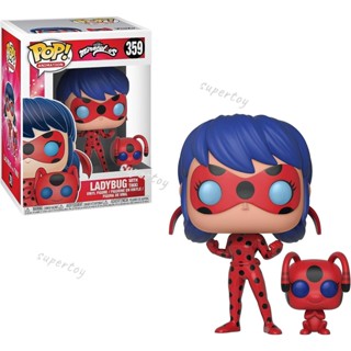 ฟิกเกอร์ Funko POP 359 and Buddy: Miraculous Ladybug with Tikki ของเล่นสะสม สําหรับเด็ก