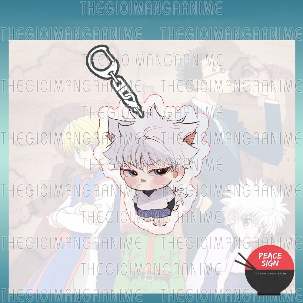 (ซื้อ 1 แถม 1) Standee 3cm KILLUA Mini Animal Keychain - HUNTER X HUNTER TINY HUNTER chibi model sta