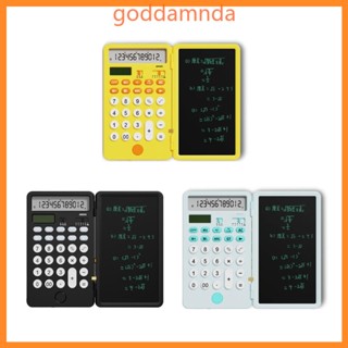 Godd 2 in 1 บอร์ดวาดภาพ LCD เครื่องคิดเลข เขียนด้วยลายมือ โน๊ตบุ๊ค Type-C ชาร์จ