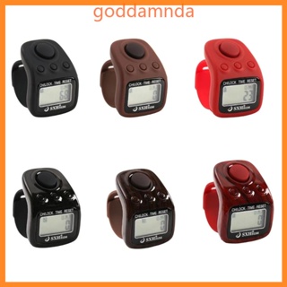 Godd เครื่องนับนิ้วอิเล็กทรอนิกส์ 6 หลัก หน้าจอ LCD รีเซ็ตได้ สําหรับชาวมุสลิม สวดมนต์ พระพุทธรูป