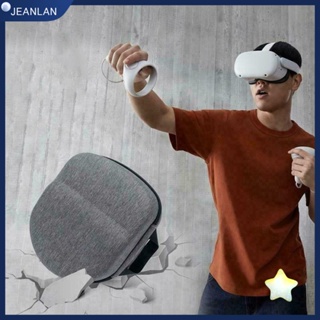 Jeanlan VR กล่องเก็บหูฟัง EVA VR แบบแข็ง พกพาง่าย กันกระแทก สีดํา สีเทา สําหรับ Oculos Quest 2 VR