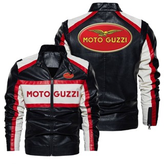 MOTO GUZZI LOGO jacket windproof leather jacket V85 TT V7 V9 Bobber racing long-sleeved thin section rainproof jacket