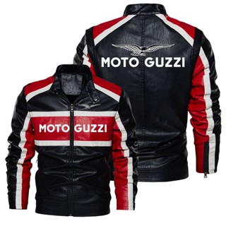 MOTO GUZZI LOGO jacket windproof leather jacket V85 TT V7 V9 Bobber GT8V California1400 V100 motorcycle riding long-sleeved thin rain jacket