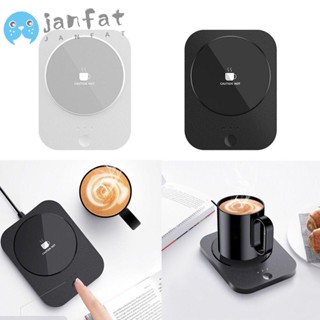 Janfat แผ่นทําความร้อน USB DC 5V แบบพกพา สําหรับอุ่นแก้วกาแฟ