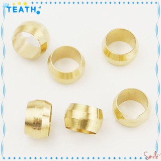 Teath ปลอกปลอกโลหะทองเหลือง สีเหลือง 6 มม.