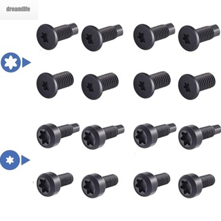 【DREAMLIFE】Screws 16 Pcs Black Carbon Steel Compatible Security Screws With Video Doorbel