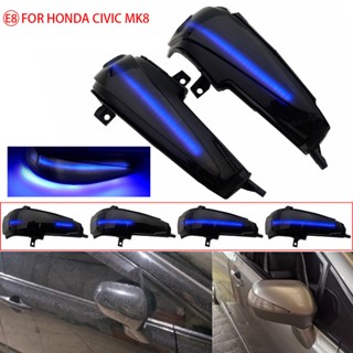 ไฟเลี้ยวไดนามิก LED ติดกระจกมองหลัง สําหรับ Honda Civic Mk8 Sedan FA 1 2 3 FD 1 2 3 4 5 2 ชิ้น