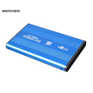 ☼Wt กล่องฮาร์ดดิสก์ภายนอก 25 นิ้ว USB 20 ทนทาน สําหรับแล็ปท็อป