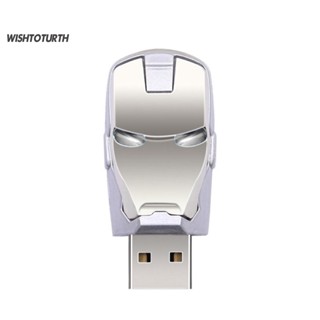 ☼Wt Iron Man แฟลชไดรฟ์ USB 20 512GB 1TB 2TB สําหรับจัดเก็บข้อมูล