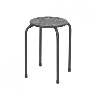 AjuShop-DELICATO เก้าอี้เหล็ก รุ่น LEMONG-BLACK ขนาด 30x30x44.5 ซม. สีดำ