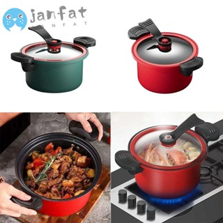 Janfat หม้อหุงข้าวแรงดัน หม้อหุงข้าว 3.5 ลิตร ไม่ติดผิว หม้อซุป เนื้อสัตว์ เตาแม่เหล็กไฟฟ้า อเนกประสงค์