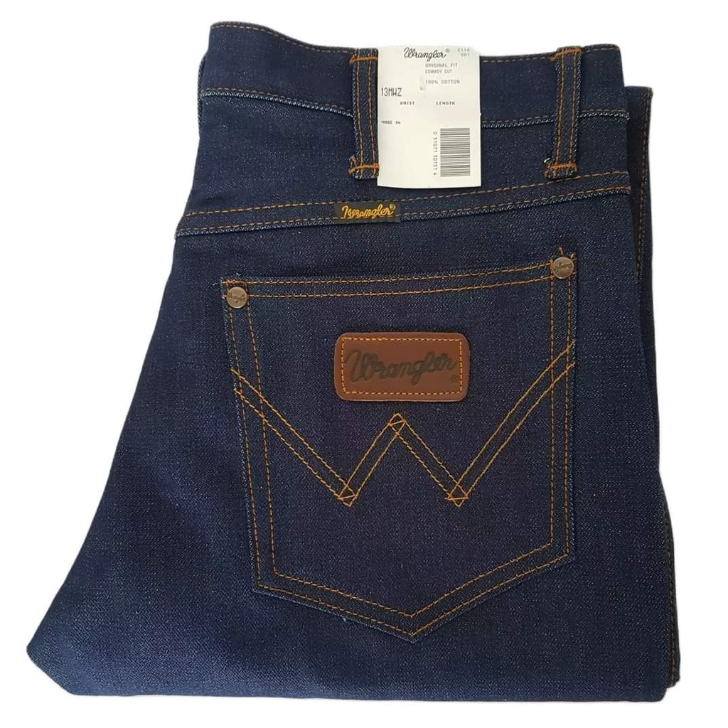 ทรงกระบอกผ้าด้าน Jeans wrangaler  พร้อมส่ง