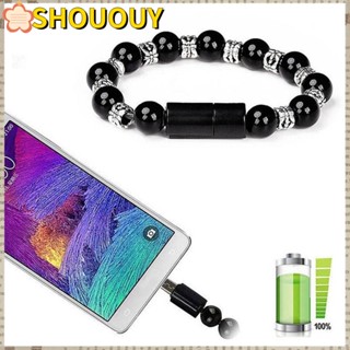 Shououy สายชาร์จ USB แบบพกพา ชาร์จเร็ว สําหรับสร้อยข้อมือ ลูกปัด