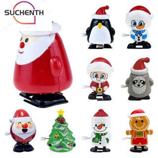 Suchenth ของเล่นไขลาน รูปซานตาคลอส สโนว์แมน ของขวัญคริสต์มาส