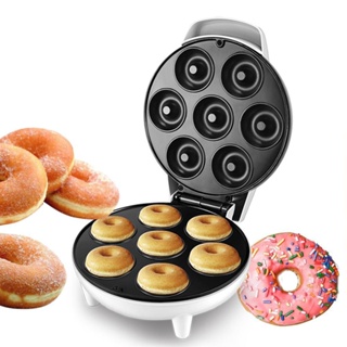 เครื่องทำโดนัท ทำโดนัทจิ๋ว 7 ชิ้น New Donut machine เครื่องทำขนม ขนมไม่ติดเตา ใช้งานสะดวก