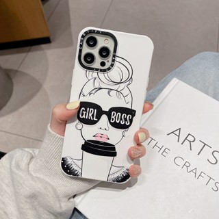 【GIRL Boss】casetify เคสโทรศัพท์มือถือ ซิลิโคนนิ่ม TPU กันกระแทก แฟชั่น สําหรับ iPhone 14 Pro 14Pro Max 13 Pro 12 14 plus11 Pro Max XR X XS Max 7 8 Plus