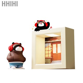 Hhihi Photo Frame Night Light  Cartoon Lamp Bear 2 Modes for Tabletop