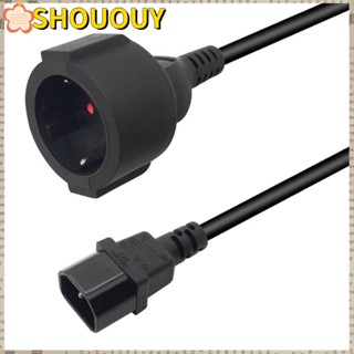 Shououy UPS PDU อะแดปเตอร์พาวเวอร์ 18AWG สายเคเบิล PDU ตัวผู้ เป็นตัวเมีย