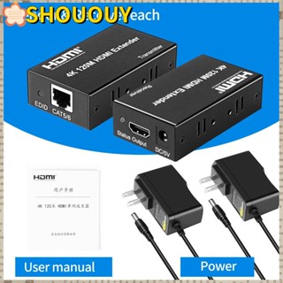 Shououy HDMI Extender สําหรับ PS4 Cat5/6 Over Ethernet 4K