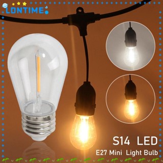 Lontime หลอดไฟคริสตัล S14 LED E27 2200K 2W 1W สีขาว อบอุ่น สําหรับตกแต่งบ้าน