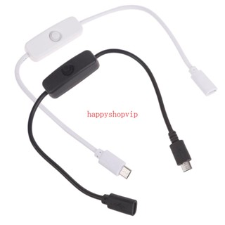 Hsv 501 สวิตช์ไมโคร USB สายเคเบิลต่อขยาย สําหรับ Raspberry Pi 4 และโทรศัพท์ Android