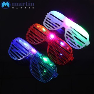 Martin แว่นตา LED ของเล่นเรืองแสงในที่มืด นีออน ปาร์ตี้ แว่นตากันแดด 6 สี