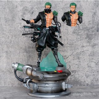 โมเดลฟิกเกอร์ อนิเมะ One Piece Zoro Cyberpunk Zoro เรืองแสงได้ ของขวัญ สําหรับตกแต่งบ้าน