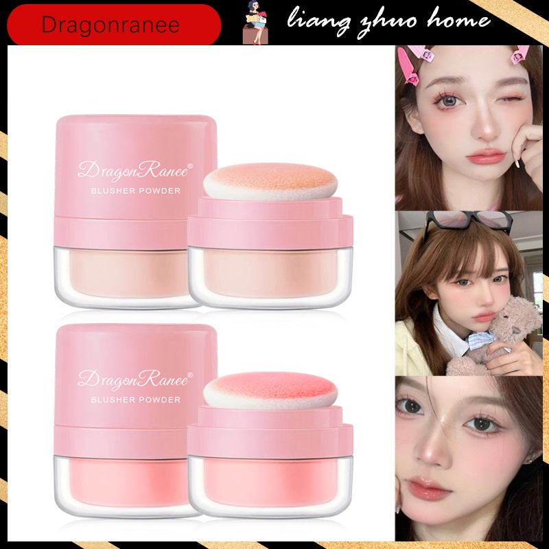 Girly บลัชออน เนื้อครีม พร้อมหัวฟองน้ํา ใช้ง่าย ติดทนนาน สไตล์เกาหลี