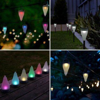 7สีไฟโซล่าเซลล์ ไฟปักสนาม หลอดไฟ Solar light 1 LED มีแสง7สีในตัว แผงโซล่าเซลล์ พลังงานแสงอาทิตย์ (PO47) พร้อมส่ง