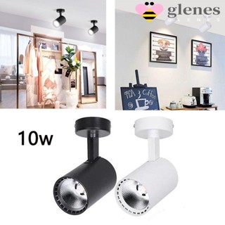 Glenes ไฟดาวน์ไลท์ LED สปอตไลท์ หมุนได้ 10W สีขาวอบอุ่น ขาวธรรมชาติ สําหรับติดเพดาน