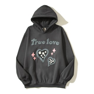 Four CACTUS - เสื้อกันหนาวกราฟฟิตี้โฟม ลายกราฟฟิติแบรนด์ Brooken true love สไตล์สตรีท อเมริกา ดูดี ใช้ได้ทั้งผู้ชาย และผู้หญิง Jheer