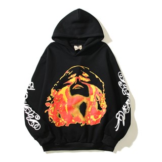Four CACTUS - เสื้อฮู้ดดี้ ลายแบรนด์ TRAVIS SCOTT co Flame Inferno แนวสตรีท อเมริกา ดูดี อเนกประสงค์ สําหรับผู้ชาย และผู้หญิง;T6