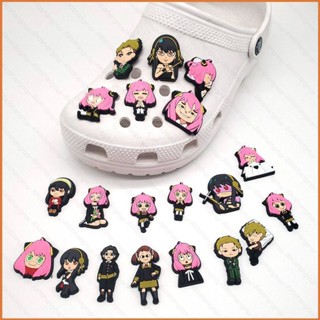 CROCS Yt3 Spy x รองเท้าแตะลําลอง ลายการ์ตูนอนิเมะ Jibbitz TY3 สําหรับครอบครัว DIY