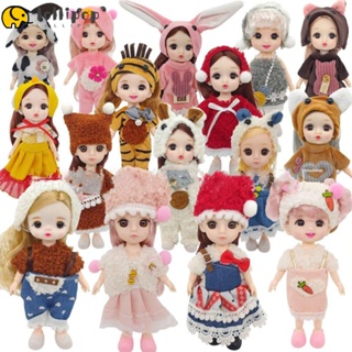 Lollipo1 ชุดเสื้อยืดลําลอง และหมวก 6 แบบ 16~17 ซม. สําหรับตุ๊กตา DIY