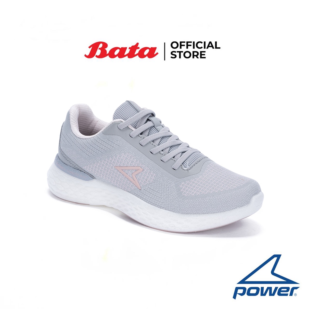 Bata บาจา ยี่ห้อ Power รองเท้าผ้าใบสำหรับวิ่ง รองเท้ากีฬา Sport Sneakers สำหรับผู้หญิง รุ่น XoRise+300 Vista สีเทา 5182004