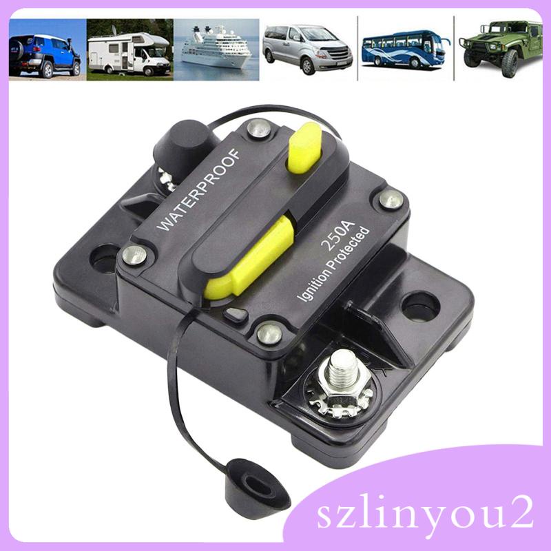[szlinyou2] เบรกเกอร์วงจรเรือ รถยนต์ รถบรรทุก เรือ RV พร้อมแมนนวล น้ํา 12V- 48V DC