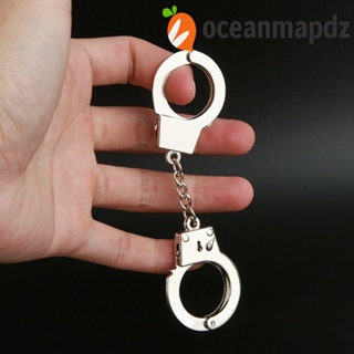 Oceanmapdz พวงกุญแจกุญแจมือ โลหะ รูปกุญแจมือ ที่แขวนกุญแจ ของเล่นเพื่อความบันเทิง พังก์ ขนาดเล็ก สีชมพู