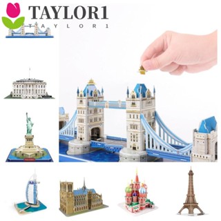 Taylor1 ของเล่นตัวต่อกระดาษ รูปโบสถ์ Notre Dame 3D DIY