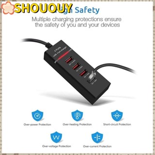 Shououy พาวเวอร์ซัพพลายชาร์จ USB 1.5 เมตร ปลั๊ก US EU UK