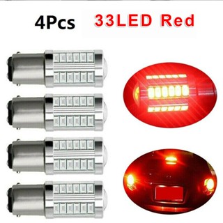 ไฟเบรก LED สว่างมาก สําหรับรถยนต์ BAY15D 1157 LED 4 ชิ้น