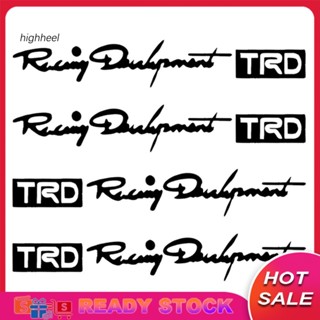 [พร้อมส่ง] สติกเกอร์ TRD สําหรับติดมือจับประตูรถยนต์ 4 ชิ้น