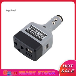 [พร้อมส่ง] อะแดปเตอร์แปลงอินเวอร์เตอร์ USB DC 12V 24V เป็น AC 220V สําหรับรถยนต์