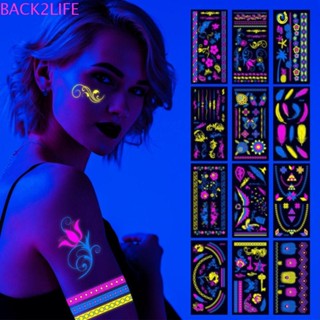 Back2life สติกเกอร์รอยสักชั่วคราว ลายเทศกาลดนตรี สีบรอนซ์ สําหรับผู้หญิง และผู้ชาย