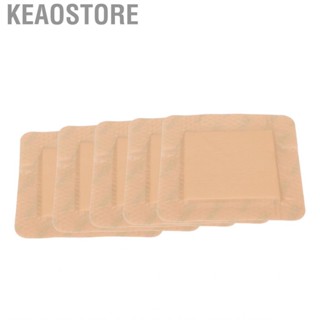 Keaostore 5pcs Silicone Foam Dressing  Wound Bandage With Border For