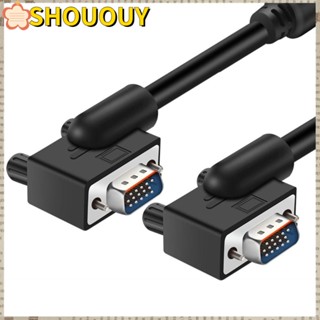 Shououy สายเคเบิลวิดีโอ VGA เป็น VGA 15pin 180 องศา