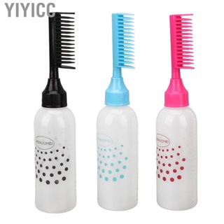 Yiyicc 3Pcs  Comb Applicator Bottle Plastic Coloring For Home DIY