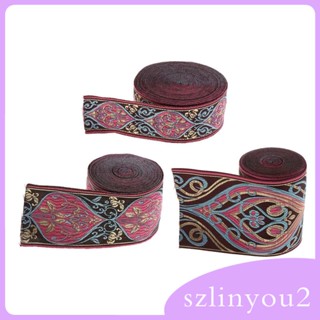 [szlinyou2] ริบบิ้นผ้าลูกไม้ สไตล์ฮั่นฝูวินเทจ 30x5000 มม.