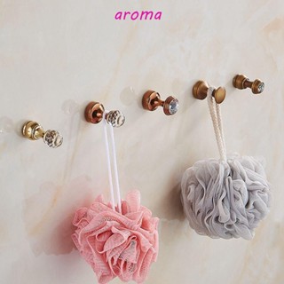 Aroma ตะขอแขวนเสื้อโค้ท หมวก ประดับคริสตัล สไตล์โมเดิร์นโบราณ สีทอง