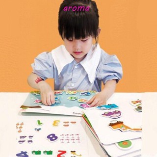 Aroma หนังสือสติกเกอร์ ลายคริสต์มาส เสียงเงียบ เสริมการเรียนรู้เด็ก Diy