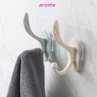 Aroma ตะขอแขวนผ้าขนหนู แบบพลาสติก แข็งแรง สร้างสรรค์ สําหรับติดผนัง 1 ชิ้น